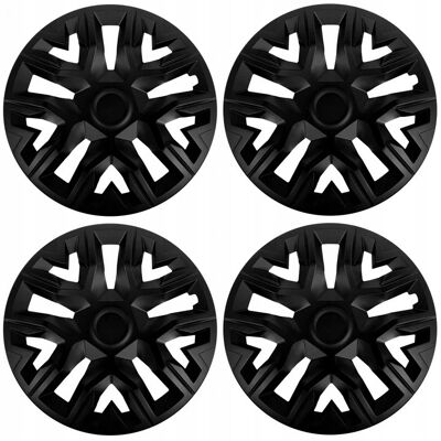 Kołpaki uniwersalne 16'' NRM The Best czarne matowe 4 sztuki Kołpaki uniwersalne 16'' NRM The Best czarne matowe 4 sztuki
