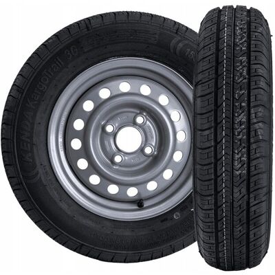 Inny producent Komplet 2 kół KENDA 155/80 R13 84N 4x100 ET30 stalowe do przyczepy 2 szt Inny producent Komplet 2 kół KENDA 155/80 R13 84N 4x100 ET30 stalowe do przyczepy 2 szt