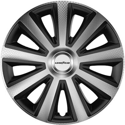 Kołpaki Ozdobne Goodyear Memphis Carbon 16 Cali 4 Szt Czarny/srebrny Kołpaki Ozdobne Goodyear Memphis Carbon 16 Cali 4 Szt Czarny/srebrny