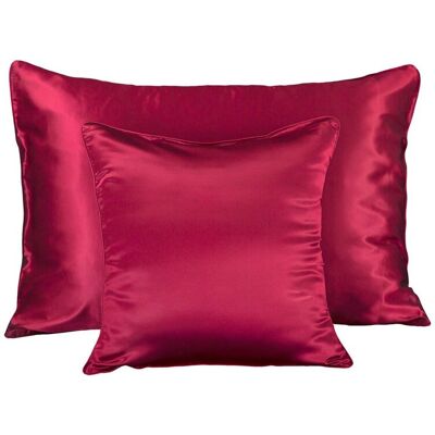 Malbery 100% Jedwabna Poszewka 40x40 na Poduszka/ę Pościel Red Wine Czerwone Wino Malbery 100% Jedwabna Poszewka 40x40 na Poduszka/ę Pościel Red Wine Czerwone Wino