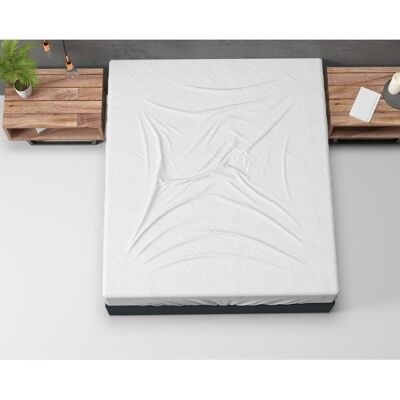 Inny producent 160x200cm prześcieradło na gumce flanela k. biały Inny producent 160x200cm prześcieradło na gumce flanela k. biały