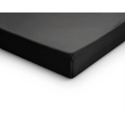 Primaviera Delux 180x200 prześcieradło dzielone czarne na materac nawierzchniowy satyna bawełniana Primaviera Delux 180x200 prześcieradło dzielone czarne na materac nawierzchniowy satyna bawełniana