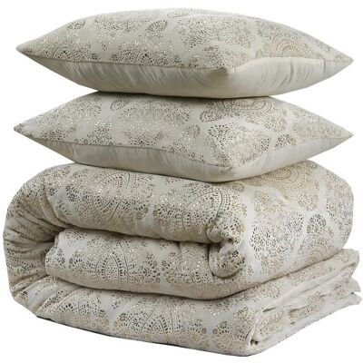 Sleeptime 200x200/220 GLAMOUR FLANEL ART krem kpl pościeli teddy Sleeptime 200x200/220 GLAMOUR FLANEL ART krem kpl pościeli teddy