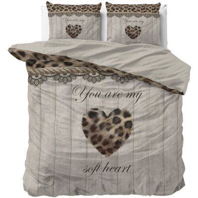 Sleeptime 240x200/220 You Are My Heart Mikrofibra Piaskowy Kpl Pościeli Sleeptime 240x200/220 You Are My Heart Mikrofibra Piaskowy Kpl Pościeli
