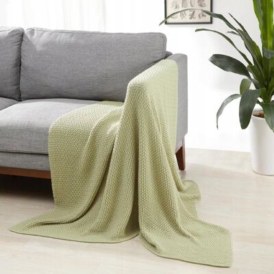 Inny producent AMAZON BASICS Koc Dekoracyjny Przytulny 127x152 cm Salwiowy Zielony Inny producent AMAZON BASICS Koc Dekoracyjny Przytulny 127x152 cm Salwiowy Zielony