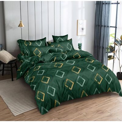 Antonio Pościel 200x220 3cz Aml2684 Zielona Romby Antonio Pościel 200x220 3cz Aml2684 Zielona Romby
