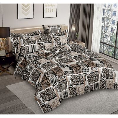 Antonio Pościel 220x200 3cz Aml2668 Odcienie Brązowego Centki Patchwork Antonio Pościel 220x200 3cz Aml2668 Odcienie Brązowego Centki Patchwork