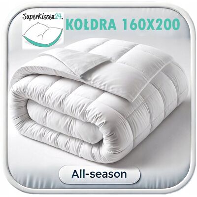 Inny producent Antyalergiczna Kołdra Całoroczna 160x200 Miękka, Luksusowa, Polski Produkt Inny producent Antyalergiczna Kołdra Całoroczna 160x200 Miękka, Luksusowa, Polski Produkt