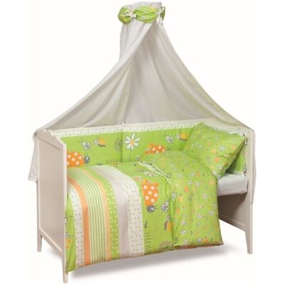 BabyMatex, Sweet Mix, Pościel 100x135 cm, komplet 3-elementowy, Spring Green BabyMatex, Sweet Mix, Pościel 100x135 cm, komplet 3-elementowy, Spring Green