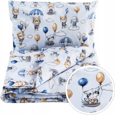 BabyU, Pościel niemowlęca ukryte zamki kołdra poduszka bawełna 120x90 cm AVIA BabyU, Pościel niemowlęca ukryte zamki kołdra poduszka bawełna 120x90 cm AVIA