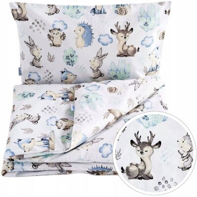 BabyU, Pościel niemowlęca ukryte zamki kołdra poduszka bawełna 120x90 cm BLISS BabyU, Pościel niemowlęca ukryte zamki kołdra poduszka bawełna 120x90 cm BLISS