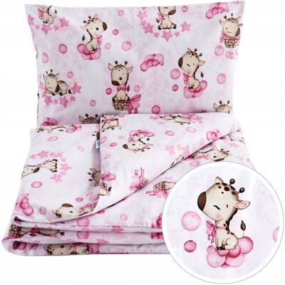 BabyU, Pościel niemowlęca ukryte zamki kołdra poduszka bawełna 120x90 cm LOVE BabyU, Pościel niemowlęca ukryte zamki kołdra poduszka bawełna 120x90 cm LOVE