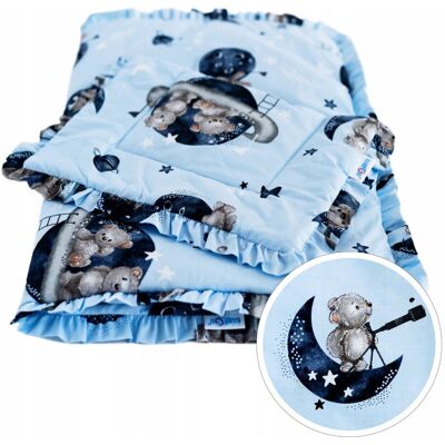 BabyU, Zestaw kołderka poduszka bezposzwowa niemowlęca bawełna 75x55 cm LUNA BabyU, Zestaw kołderka poduszka bezposzwowa niemowlęca bawełna 75x55 cm LUNA