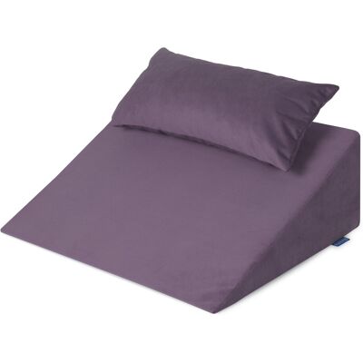 Badum - Klin pod Plecy Welur - Fioletowy - 60x50x21 cm - Pillow Badum - Klin pod Plecy Welur - Fioletowy - 60x50x21 cm - Pillow