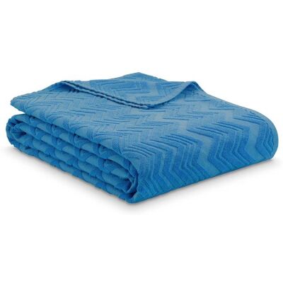 Bawełniany koc frotte Dormeo Cotton aqua 200X200 Bawełniany koc frotte Dormeo Cotton aqua 200X200