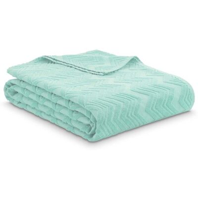 Bawełniany koc frotte Dormeo Cotton miętowy 200X200 Bawełniany koc frotte Dormeo Cotton miętowy 200X200