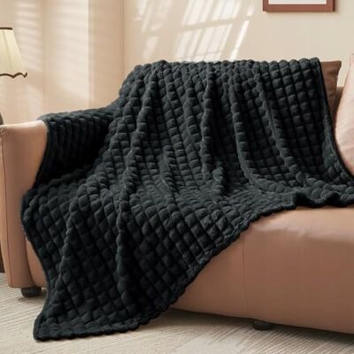 Inny producent BEDELITE Koc Flanelowy 150x200 Czarny Miękki Koc na Kanapę i Dekorację Inny producent BEDELITE Koc Flanelowy 150x200 Czarny Miękki Koc na Kanapę i Dekorację
