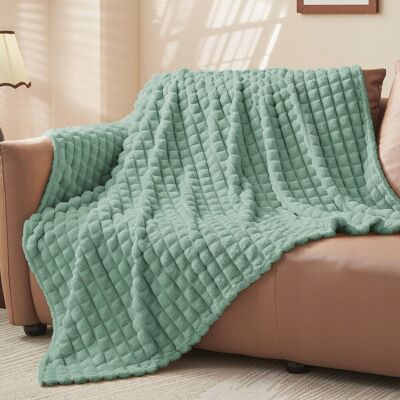 Inny producent BEDELITE Koc Flanelowy 150x200 Miękki Zielony Koc na Kanapę Do Salonu Inny producent BEDELITE Koc Flanelowy 150x200 Miękki Zielony Koc na Kanapę Do Salonu