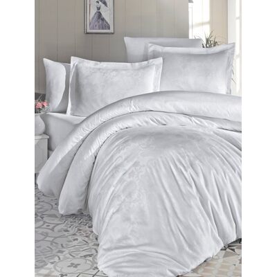 Inny producent Biała Pościel 200X220 Prześcieradło Herra White Satyna Bawełniana Premium Inny producent Biała Pościel 200X220 Prześcieradło Herra White Satyna Bawełniana Premium