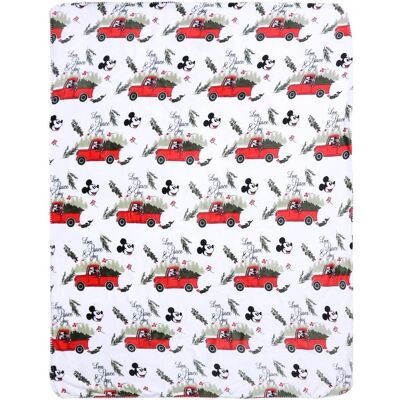 sarcia.eu Biały, miękki koc Sherpa 120x150 Mickey DISNEY sarcia.eu Biały, miękki koc Sherpa 120x150 Mickey DISNEY