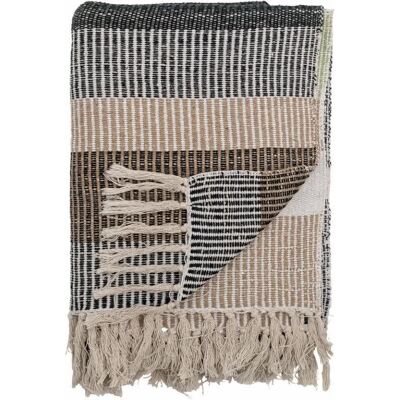 Bloomingville Plaid Isnel Marrone Cotone Riciclato Bloomingville Plaid Isnel Marrone Cotone Riciclato