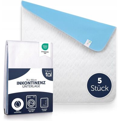 Inny producent BLUMTAL Prześcieradło Ochronne Dla Dzieci 75x90 cm 5 Sztuk Wodoodporne Inny producent BLUMTAL Prześcieradło Ochronne Dla Dzieci 75x90 cm 5 Sztuk Wodoodporne