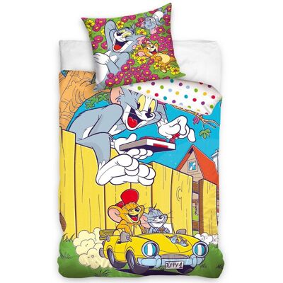 Carbotex, Komplet Pościeli Bawełnianiej Licencyjna, 140x200, Tom I Jerry, Poa-379, 2-Częściowa Carbotex, Komplet Pościeli Bawełnianiej Licencyjna, 140x200, Tom I Jerry, Poa-379, 2-Częściowa