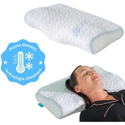 BetterSleep Chłodząca Poduszka Ortopedyczna VISCO Redukcja Napięć i Bólów Szyi BetterSleep Chłodząca Poduszka Ortopedyczna VISCO Redukcja Napięć i Bólów Szyi