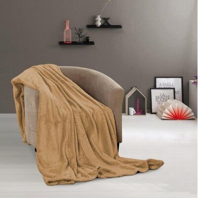 Cotton World BEŻOWY KOC HENRY 220x200 Cotton World BEŻOWY KOC HENRY 220x200