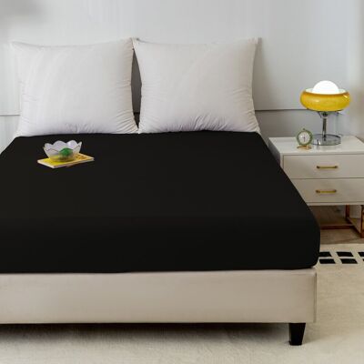 Cotton World Prześcieradło 160x200 RBAW04 ciemnoszare bawełna gumka Cotton World Prześcieradło 160x200 RBAW04 ciemnoszare bawełna gumka