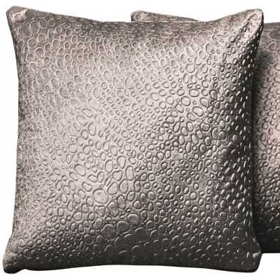 Inny producent Dekoracyjna poszewka na poduszkę 45x45 cm w kolorze stalowym welurowa Inny producent Dekoracyjna poszewka na poduszkę 45x45 cm w kolorze stalowym welurowa