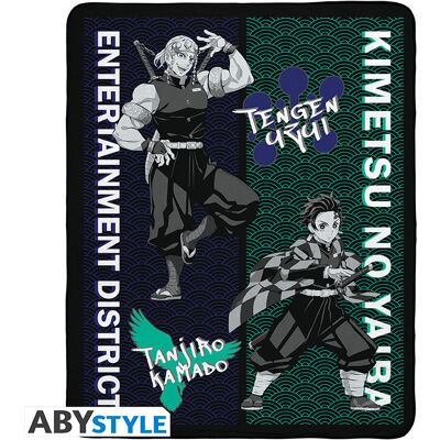 ABYstyle DEMON SLAYER - Blanket / Koc - Tanjiro & Tengen 150 x 120 cm ABYstyle DEMON SLAYER - Blanket / Koc - Tanjiro & Tengen 150 x 120 cm