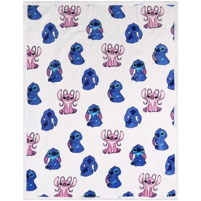 sarcia.eu DISNEY Andzia Stitch Biała narzuta/koc sherpa 120x150 cm OEKO-TEX sarcia.eu DISNEY Andzia Stitch Biała narzuta/koc sherpa 120x150 cm OEKO-TEX