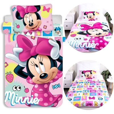 Disney Myszka Minnie BAWEŁNIANA pościel na zamek, dziecięca do łóżeczka, 100% BAWEŁNA, 100x135 cm Oeko-Tex Disney Myszka Minnie BAWEŁNIANA pościel na zamek, dziecięca do łóżeczka, 100% BAWEŁNA, 100x135 cm Oeko-Tex