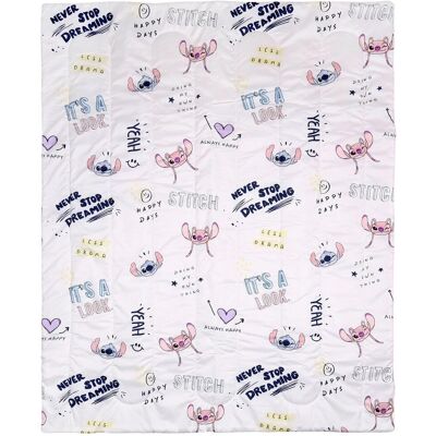 Dwustronny kocyk Disney Stitch i Angel 120x150cm - Kocyk dla dziecka Dwustronny kocyk Disney Stitch i Angel 120x150cm - Kocyk dla dziecka