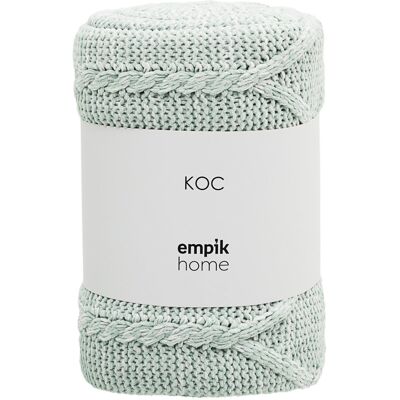 Empik Home, Koc, miętowy, 127 x 178 cm Empik Home, Koc, miętowy, 127 x 178 cm
