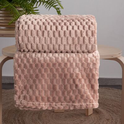 Eurofirany, Koc, Cindy 6, 200x220 cm, mocha, flano Eurofirany, Koc, Cindy 6, 200x220 cm, mocha, flano