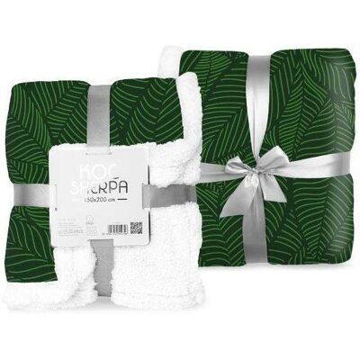 Koc Sherpa Faro 150cmx200cm z motywem skóry jagnięcej - Koc Koc Sherpa Faro 150cmx200cm z motywem skóry jagnięcej - Koc