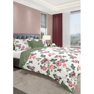 FARO - Fashion 008 - Wzór róża - 220x200 - 70x80 - Zestaw pościeli FARO - Fashion 008 - Wzór róża - 220x200 - 70x80 - Zestaw pościeli