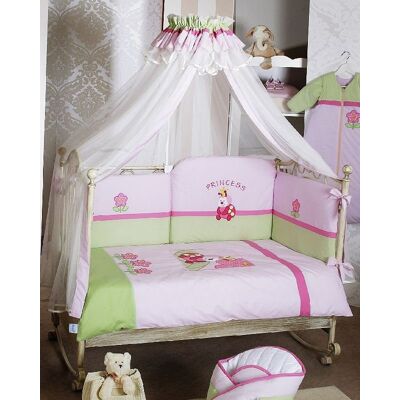 Feretti, Komplet pościeli, 5-elementowy, 100x135 cm, Princess Feretti, Komplet pościeli, 5-elementowy, 100x135 cm, Princess