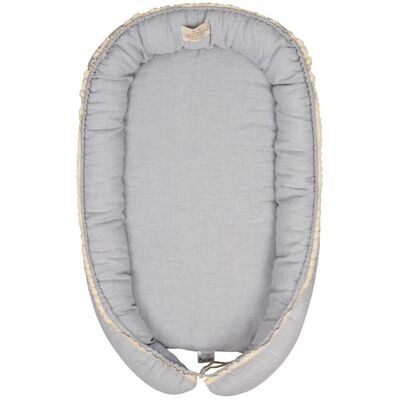 BabyMatex Gniazdko Niemowlęce Prestige Linen 55X80 Szary Materacyk Pozycjonujący BabyMatex Gniazdko Niemowlęce Prestige Linen 55X80 Szary Materacyk Pozycjonujący