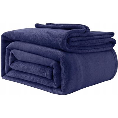Inny producent GOOD NITE Miękki Koc Fleece 200x230cm Na Sofę Dla Dorosłych Granatowy Inny producent GOOD NITE Miękki Koc Fleece 200x230cm Na Sofę Dla Dorosłych Granatowy