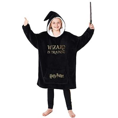 Inny producent Harry Potter Bluza Z Kapturem Dla Dziewczyn Polarowy Koc Z Kapturem Oversize 7-14 Lat Czarny - Kuscheliger Harry Potter Hoodie Für Mädchen, Offiziel.. Inny producent Harry Potter Bluza Z Kapturem Dla Dziewczyn Polarowy Koc Z Kapturem Oversize 7-14 Lat Czarny - Kuscheliger Harry Potter Hoodie Für Mädchen, Offiziel..