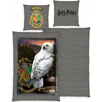 Herding Harry Potter Pościel Sowa Hedwiga 140x200 Szara Poszewka Bawełniana Dwustronna Herding Harry Potter Pościel Sowa Hedwiga 140x200 Szara Poszewka Bawełniana Dwustronna