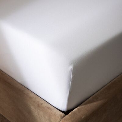 HOMLA PELLY Prześcieradło jersey białe PREMIUM 160x200 cm HOMLA PELLY Prześcieradło jersey białe PREMIUM 160x200 cm