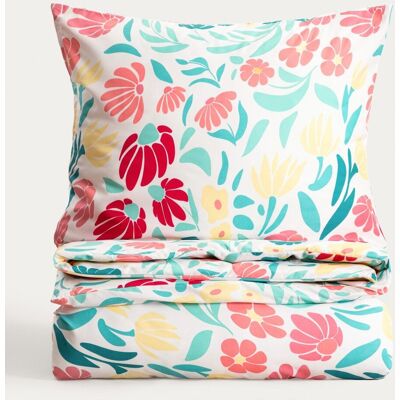 HOMLA Pościel CALEYA z mikrofibry w kwiaty 140x200 + 1*70x80 cm HOMLA Pościel CALEYA z mikrofibry w kwiaty 140x200 + 1*70x80 cm