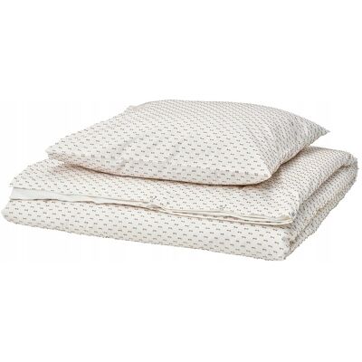 Ikea Bandknippe Komplet Pościeli 2 Części Biały/beżowy 150x200/50x60 Ikea Bandknippe Komplet Pościeli 2 Części Biały/beżowy 150x200/50x60