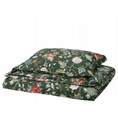 Ikea Nasselklocka Komplet Pościeli, Ciemny Szarozielony 150x200/50x60 Cm Ikea Nasselklocka Komplet Pościeli, Ciemny Szarozielony 150x200/50x60 Cm