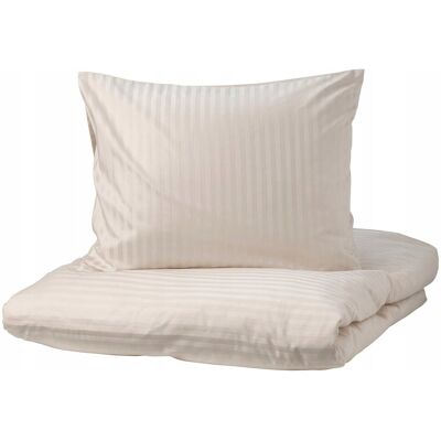 Ikea Nattjasmin Komplet Pościeli Beż 200x200/50x60 Ikea Nattjasmin Komplet Pościeli Beż 200x200/50x60