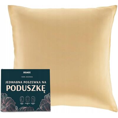 Inny producent JEDWABNA POSZEWKA NA PODUSZKĘ 40x60 ZŁOTY JEDWAB NATURALNY Inny producent JEDWABNA POSZEWKA NA PODUSZKĘ 40x60 ZŁOTY JEDWAB NATURALNY